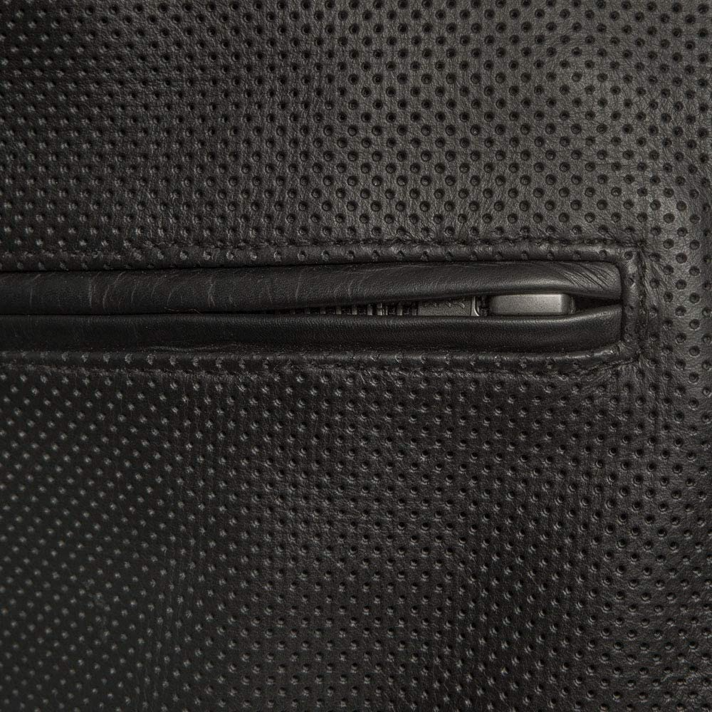 Taurus Men's Motorcycle Perforated Leather Jacket
