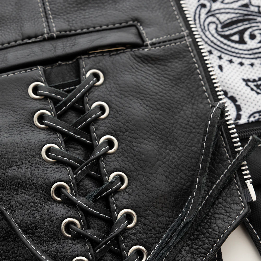 Stevie Women's Motorcycle Leather Vest