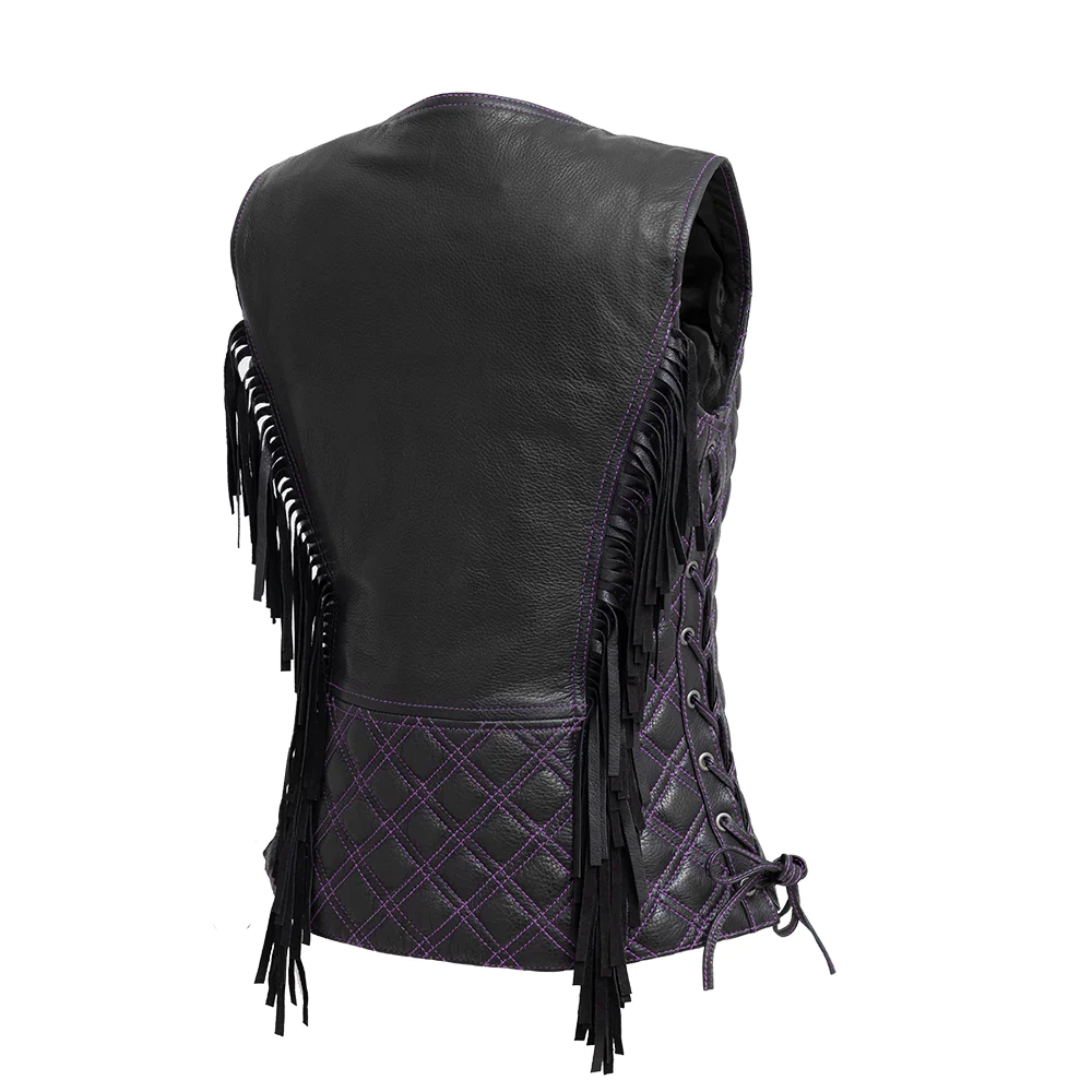Rosa Women's Motorcycle Leather Vest