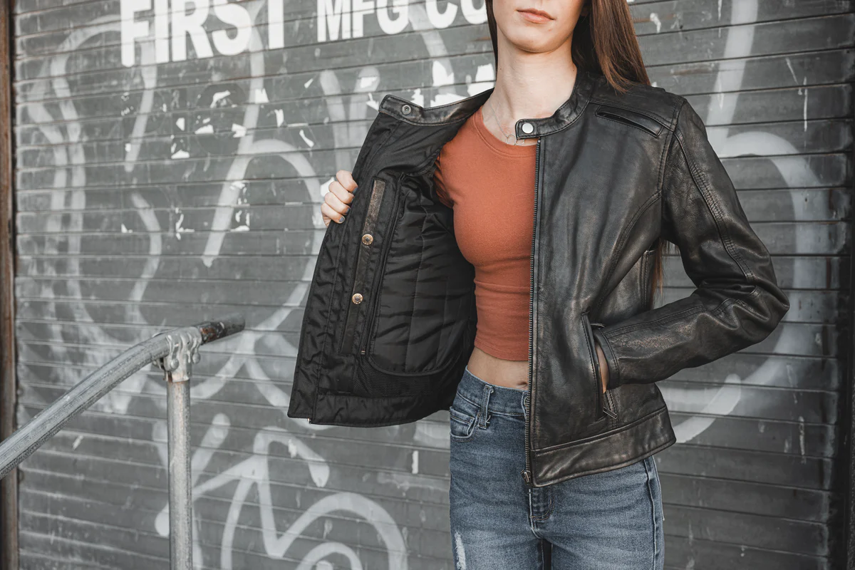 Brielle Motorcycle Leather Jacket