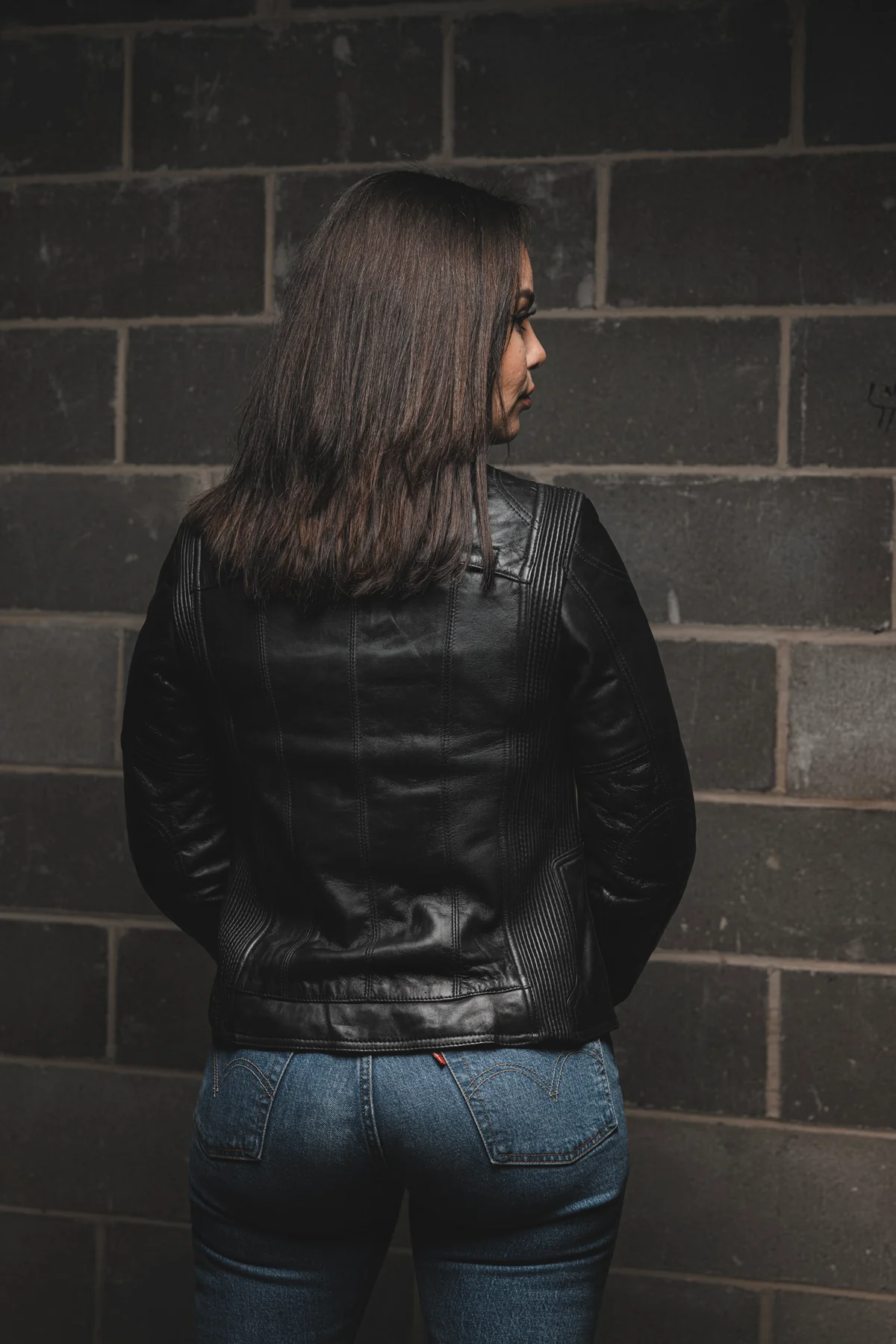 Night Drop Motorcycle Leather Jacket