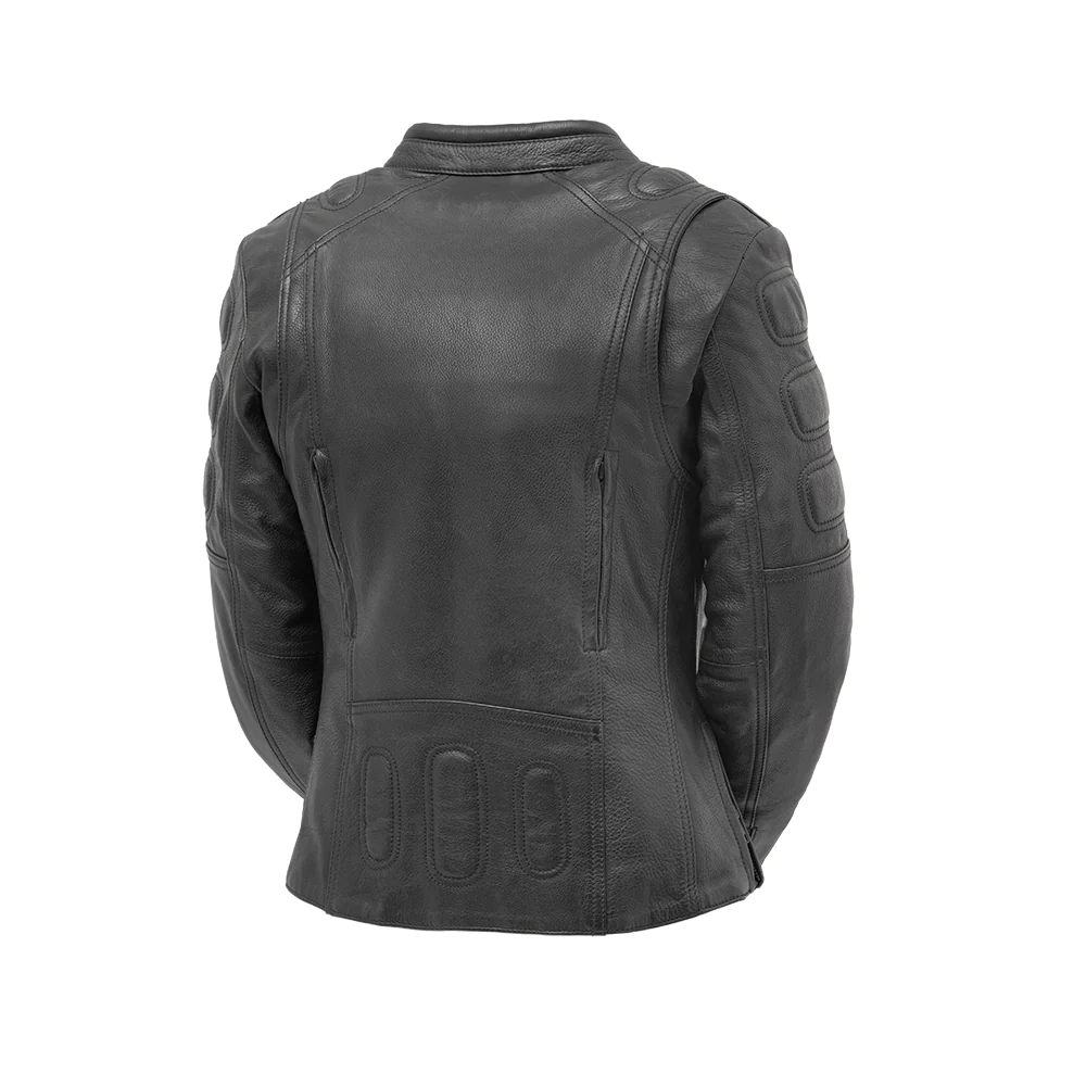 Onyx Women's Motorcycle Leather Jacket