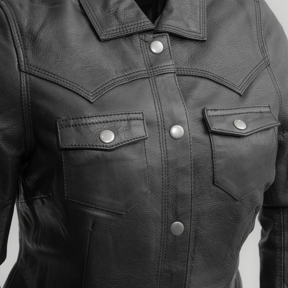 Florence Women's Leather Motorcycle Shirt