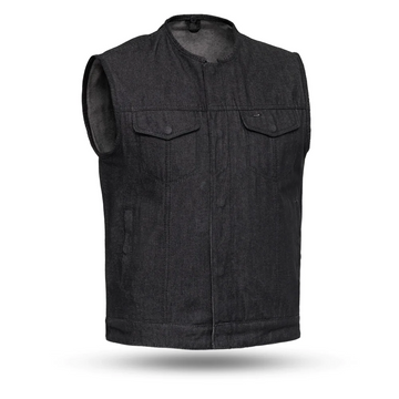 Butch Men's Motorcycle Denim Vest