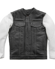 Griffin Men's Cafe Style Leather Jacket