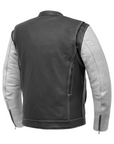 Griffin Men's Cafe Style Leather Jacket