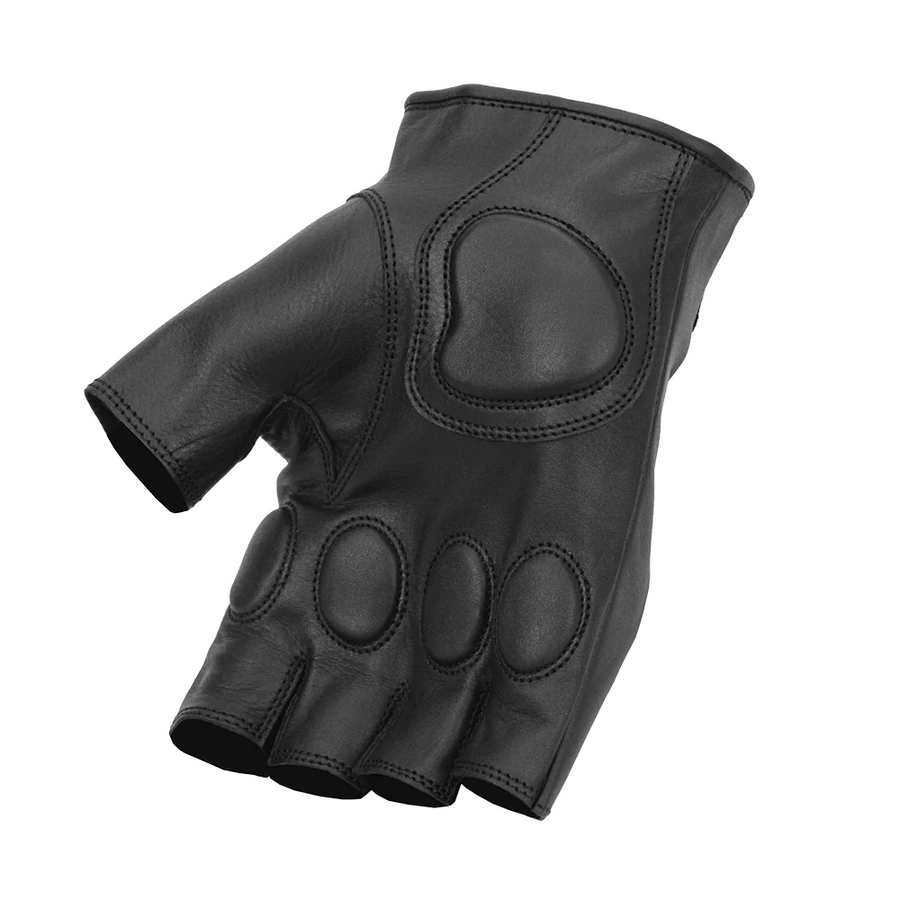 Pierce Men's Fingerless Leather Gloves