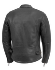 Taurus Men's Motorcycle Perforated Leather Jacket