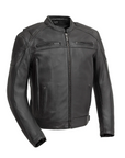 Cosmo - Men's Leather Motorcycle Jacket