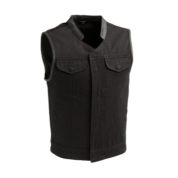 Boone - Men's Motorcycle Twill Vest