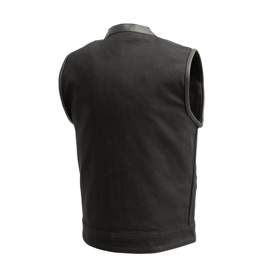 Boone - Men's Motorcycle Twill Vest