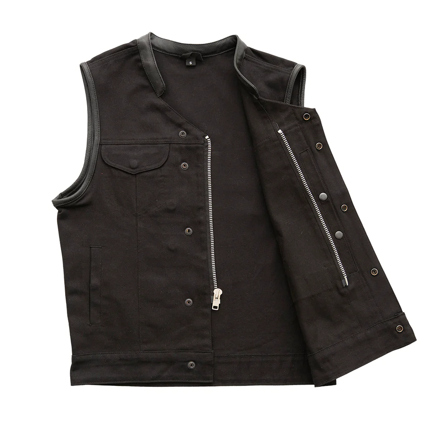 Boone - Men's Motorcycle Twill Vest