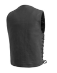 The Good Men's Motorcycle Western Style Leather Vest