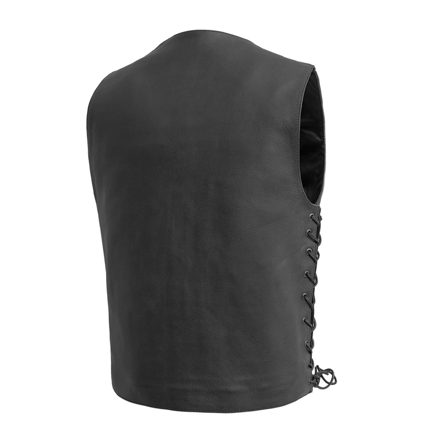 The Good Men's Motorcycle Western Style Leather Vest