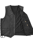 And McCoy Men's Motorcycle Western Style Leather Vest