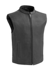 Slick Men's Leather Motorcycle Vest