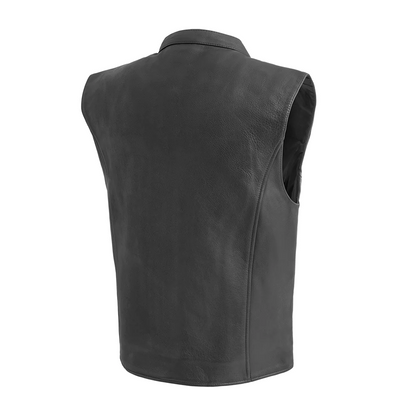 Slick Men's Leather Motorcycle Vest
