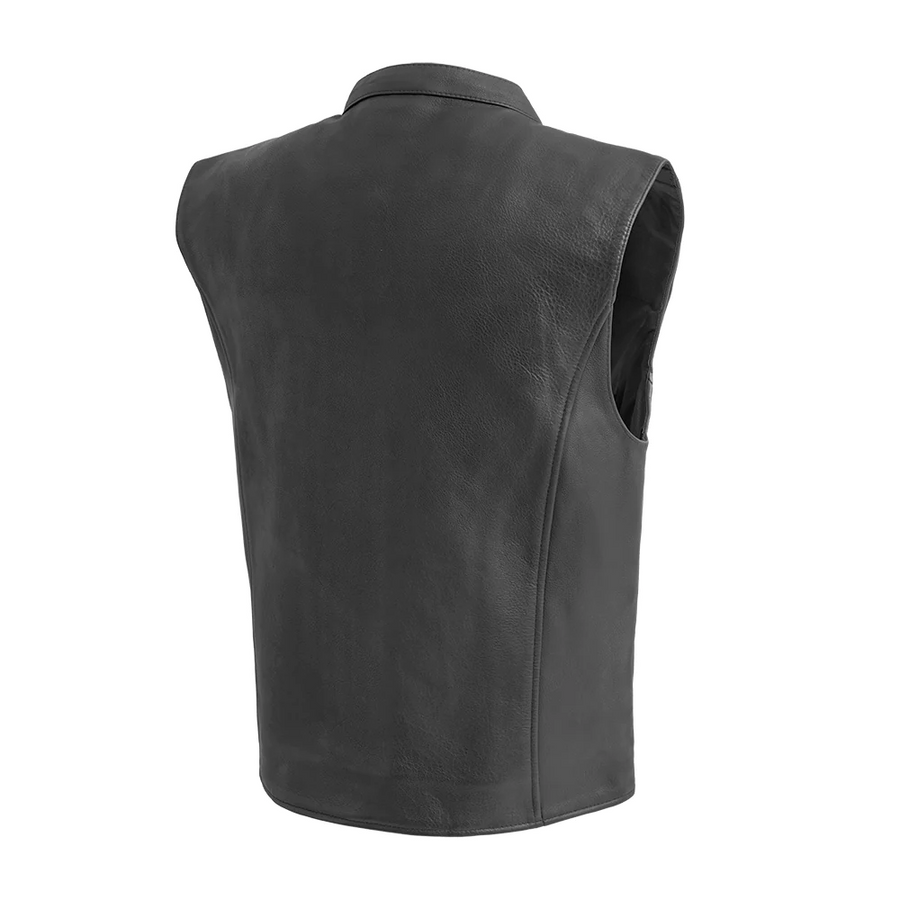 Slick Men's Leather Motorcycle Vest