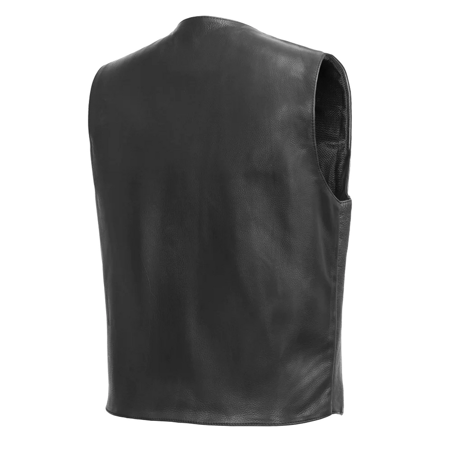 Harlo Men's Motorcycle Western Style Leather Vest