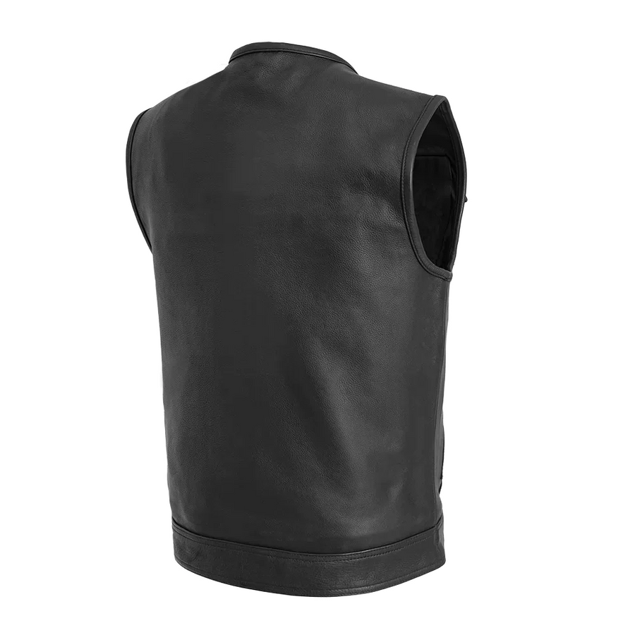 Buck Men's Motorcycle Leather Vest