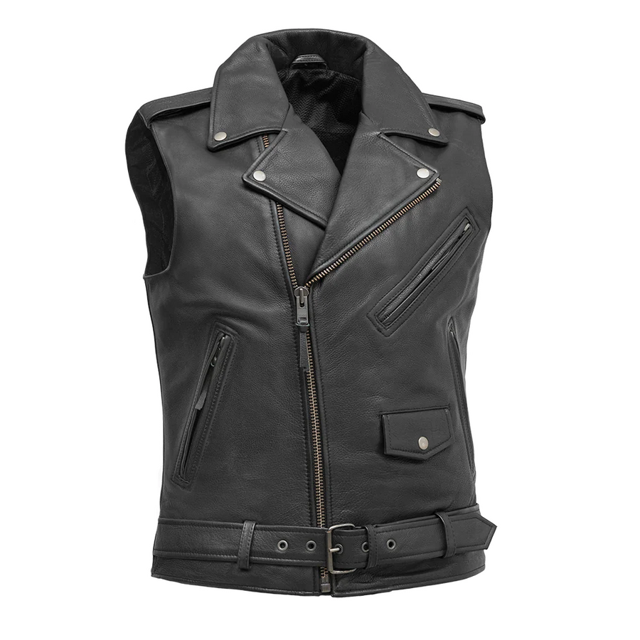 Crew Men's Motorcycle Leather Vest