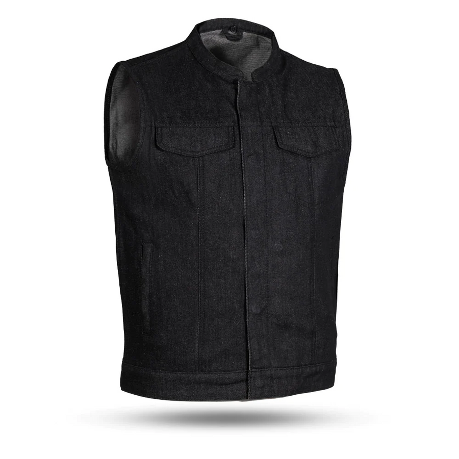 Bowie Men's Motorcycle Denim Vest