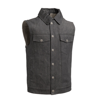 Frankie - Vest Only - Men's Motorcycle Denim Vest