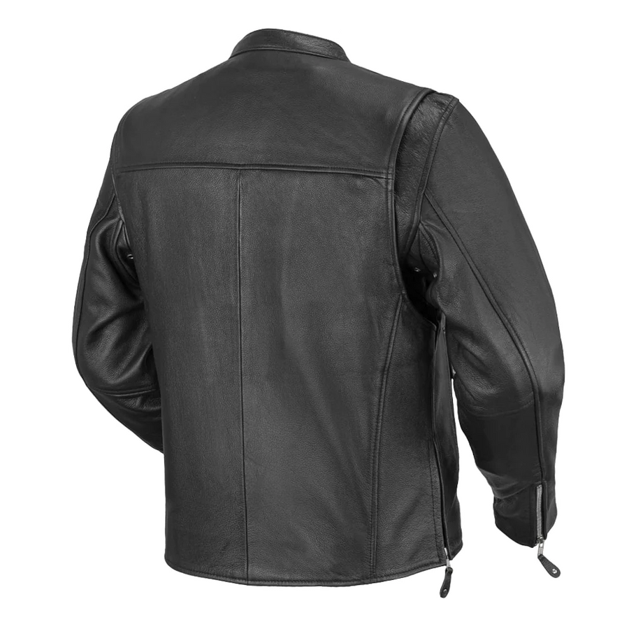 Alpha Men's Leather Motorcycle Jacket