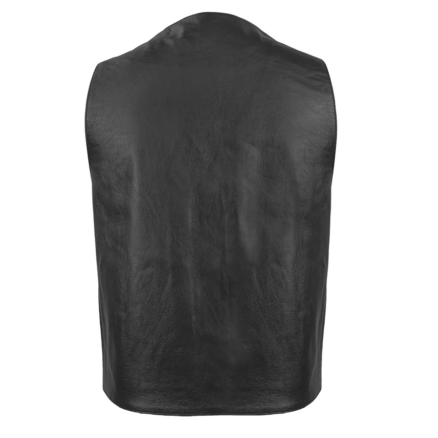 Scout Men's Motorcycle Western Style Leather Vest