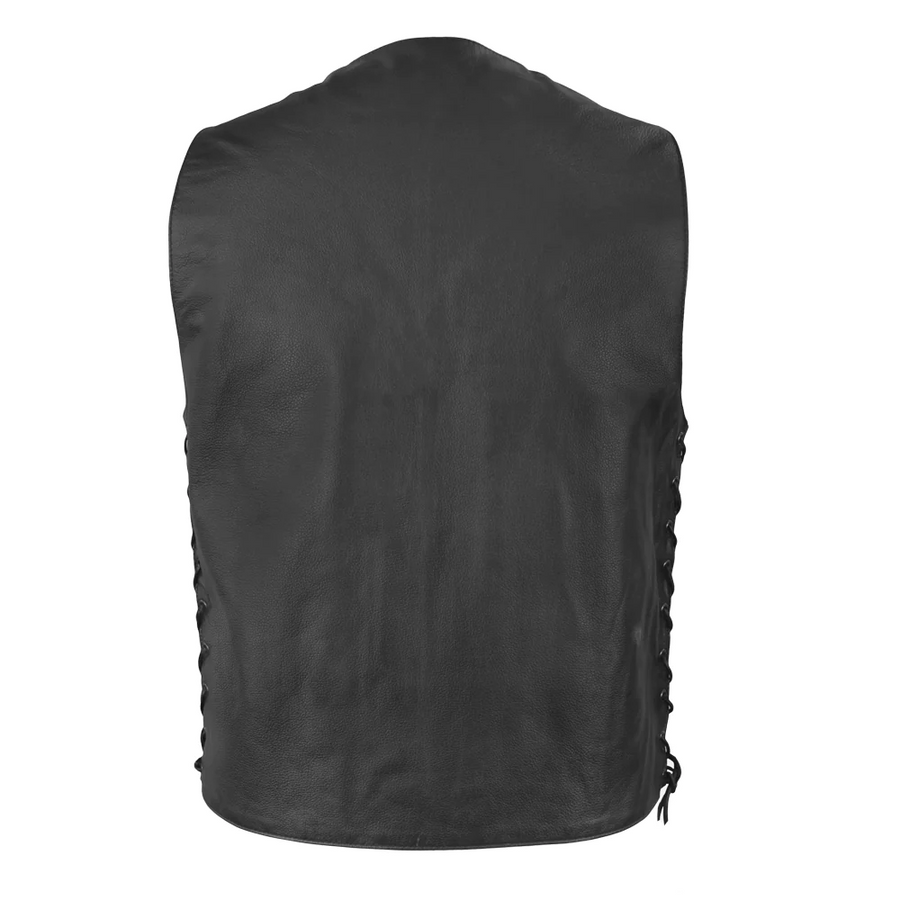 Talon Men's Motorcycle Western Style Leather Vest