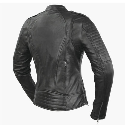 Foxy Women's Leather Motorcycle Jacket