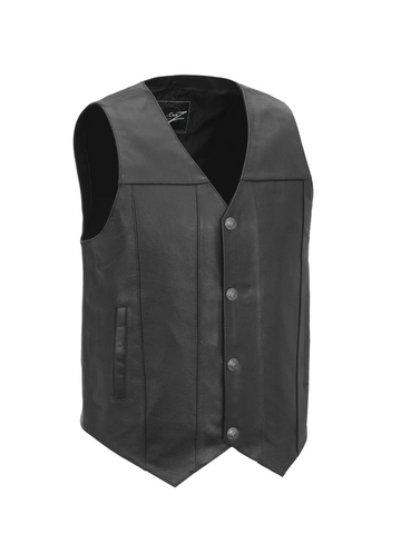 Scout Men's Motorcycle Western Style Leather Vest