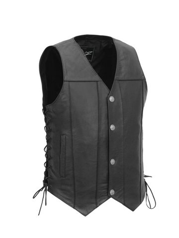 Talon Men's Motorcycle Western Style Leather Vest