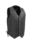 The Good Men's Motorcycle Western Style Leather Vest