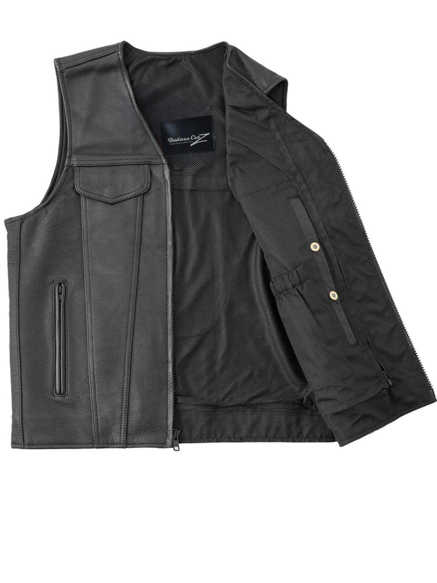 Breakin Bad Men's Motorcycle Leather Vest