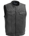 Fury Men's Motorcycle Leather Vest