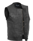 Fury Men's Motorcycle Leather Vest