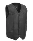 Harlo Men's Motorcycle Western Style Leather Vest