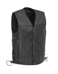 Rising Sun Men's Motorcycle Leather Vest