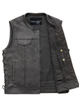 Stitch Men's Motorcycle Leather Vest