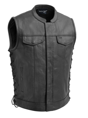 Stitch Men's Motorcycle Leather Vest