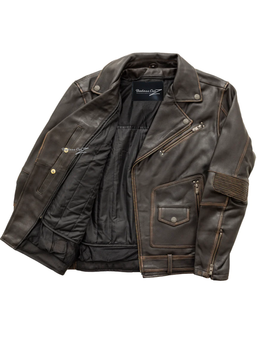 Baxter Men's Motorcycle Leather Jacket