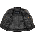 Cosmo - Men's Leather Motorcycle Jacket