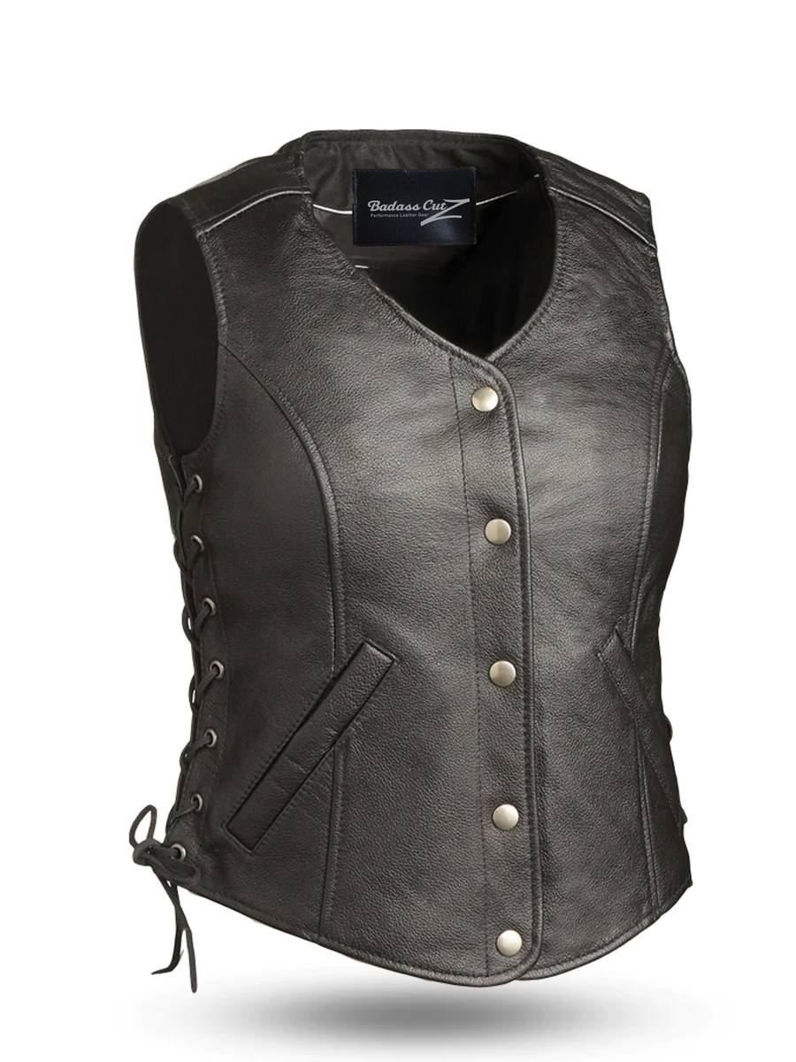 Celeste Women's Motorcycle Leather Vest