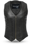 Georgia Women's Western Style Motorcycle Leather Vest