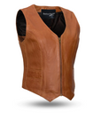 Georgia Women's Western Style Motorcycle Leather Vest