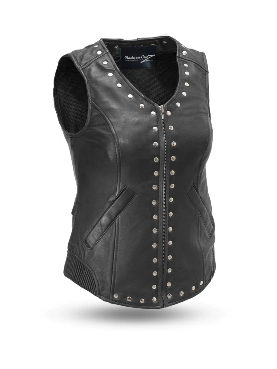 Adalyn Women's Motorcycle Leather Vest