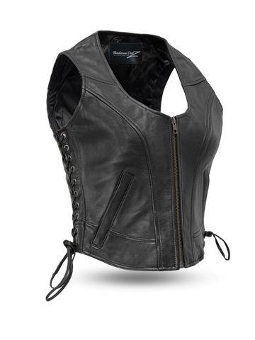 Ariel Women's Motorcycle Leather Vest