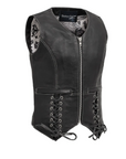 Stevie Women's Motorcycle Leather Vest