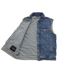 Cutoff Motorcycle Lightweight Denim Vest